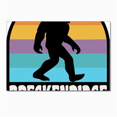 Breckenridge T- Shirt Breckenridge Colorado Bigfoot Sasquatch Retro Sunset T- Shirt Postcard 4 x 6  (pkg Of 10) by JamesGoode