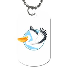 Pelican T-shirtwhite Look Calm Pelican 08 T-shirt (1) Dog Tag (one Side) by EnriqueJohnson