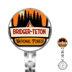 Bridger Teton T- Shirt Bridger Teton National Forest T- Shirt Stainless Steel Nurses Watch by JamesGoode