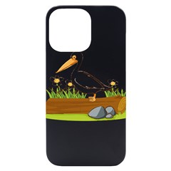 Pelican T-shirtwhite Look Calm Pelican 34 T-shirt Iphone 14 Pro Max Black Uv Print Case by EnriqueJohnson