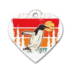 Penguin T-shirtlife Would Be So Boring Without Penguins Penguin T-shirt Dog Tag Heart (two Sides) by EnriqueJohnson