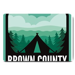 Brown County State Park T- Shirt Brown County State Park I N Camping T- Shirt Large Doormat by JamesGoode