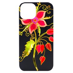 Flowers Art T- Shirtflower T- Shirt Iphone 14 Black Uv Print Case by ZUXUMI