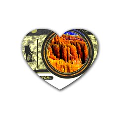 Bryce Canyon National Park T- Shirt Bryce Canyon National Park Adventure, Utah, Photographers T- Shi Rubber Coaster (heart) by JamesGoode