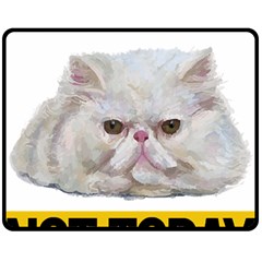 Persian Cat T-shirtnope Not Today Persian Cat 27 T-shirt Two Sides Fleece Blanket (medium) by EnriqueJohnson