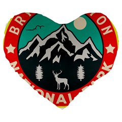 Bryce Canyon National Park T- Shirt Bryce Canyon National Park T- Shirt Large 19  Premium Flano Heart Shape Cushions