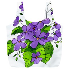 Flowers Art T- Shirtflowers T- Shirt (4) Full Print Recycle Bag (xxxl)