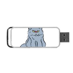 Persian Cat T-shirtwhite Look Calm Persian Cat 03 T-shirt Portable Usb Flash (one Side) by EnriqueJohnson