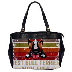 Bull Terrier T- Shirt Best Bull Terrier Moms Gift T- Shirt Oversize Office Handbag by JamesGoode