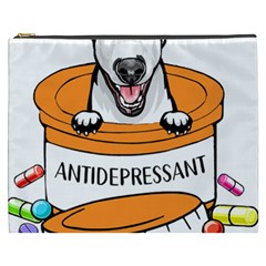 Bull Terrier T- Shirt Cute Bull Terrier T- Shirt Cosmetic Bag (xxxl) by JamesGoode