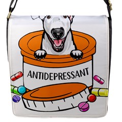 Bull Terrier T- Shirt Cute Bull Terrier T- Shirt Flap Closure Messenger Bag (s) by JamesGoode