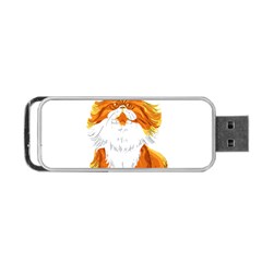 Persian Cat T-shirtwhite Look Calm Persian Cat 06 T-shirt (1) Portable Usb Flash (two Sides) by EnriqueJohnson