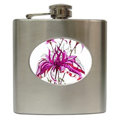 Flowers Illustration T- Shirtflowers T- Shirt Hip Flask (6 Oz) by ZUXUMI