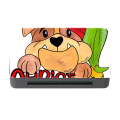 Bulldog T- Shirt Bulldog In Elf Hat T- Shirt Memory Card Reader With Cf by JamesGoode