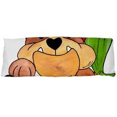 Bulldog T- Shirt Bulldog In Elf Hat T- Shirt Body Pillow Case Dakimakura (two Sides) by JamesGoode