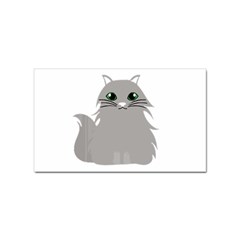 Persian Cat T-shirtwhite Look Calm Persian Cat 09 T-shirt Sticker Rectangular (100 Pack)