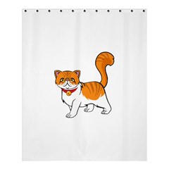 Persian Cat T-shirtwhite Look Calm Persian Cat 19 T-shirt (1) Shower Curtain 60  X 72  (medium)  by EnriqueJohnson