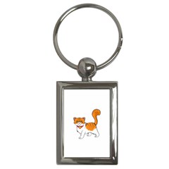 Persian Cat T-shirtwhite Look Calm Persian Cat 19 T-shirt Key Chain (rectangle) by EnriqueJohnson