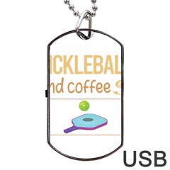 Pickleball T-shirtif It Involves Coffee Pickleball T-shirt Dog Tag Usb Flash (one Side) by EnriqueJohnson