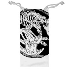 Fossil T- Shirt Armadillo Fossil X Inktober 22 - Black Design T- Shirt Jewelry Bag by ZUXUMI
