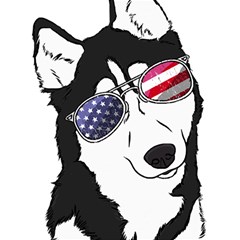 Fourth Of July T- Shirt Patriotic Husky T- Shirt Play Mat (rectangle) by ZUXUMI