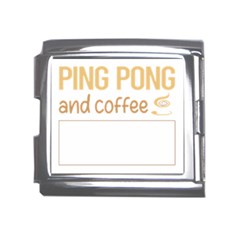 Ping Pong T-shirtif It Involves Coffee Ping Pong Table Tennis T-shirt Mega Link Italian Charm (18mm)