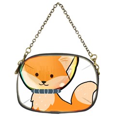 Fox T- Shirt Kawaii Astronaut Fox T- Shirt Chain Purse (two Sides) by ZUXUMI