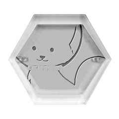 Fox T- Shirt Kawaii Astronaut Fox T- Shirt Hexagon Wood Jewelry Box by ZUXUMI