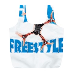 Fpv Freestyle T- Shirt F P V Freestyle Drone Racing Drawing Artwork T- Shirt (1) Full Print Recycle Bag (l) by ZUXUMI