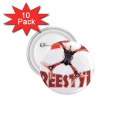 Fpv Freestyle T- Shirt F P V Freestyle Drone Racing Drawing Artwork T- Shirt (2) 1 75  Buttons (10 Pack) by ZUXUMI