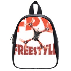 Fpv Freestyle T- Shirt F P V Freestyle Drone Racing Drawing Artwork T- Shirt (2) School Bag (small) by ZUXUMI