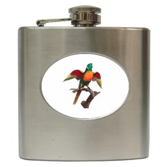 Pionus T-shirtwhite Look Calm Pionus 02 T-shirt Hip Flask (6 Oz) by EnriqueJohnson