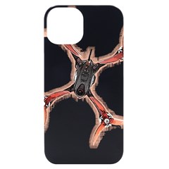 Freestyle Drone T- Shirt F P V Freestyle Drone Racing Drawing Artwork T- Shirt Iphone 14 Black Uv Print Case by ZUXUMI