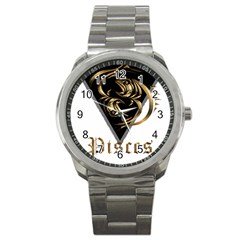 Pisces T-shirtnew Zodiac Pisces T-shirt Sport Metal Watch by EnriqueJohnson