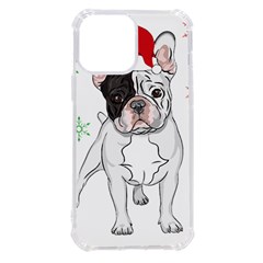 French Bulldog Christmas T- Shirt Christmas Santa Frenchie T- Shirt Iphone 13 Pro Max Tpu Uv Print Case by ZUXUMI