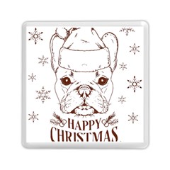 French Bulldog Christmas T- Shirt Happy Christmas Santa Frenchie T- Shirt Memory Card Reader (square) by ZUXUMI