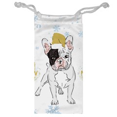 French Bulldog Christmas T- Shirt Happy New Year Frenchie Bulldog T- Shirt Jewelry Bag by ZUXUMI