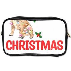 French Bulldog Dog Xmas Pajama T- Shirt French Bulldog Dog Xmas This Is My Christmas Pajama T- Shirt Toiletries Bag (one Side)