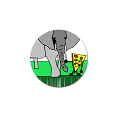 Pizza With Elephant Doing Cute Things T-shirtpizza With Elephant Doing Cute Things T-shirt Golf Ball Marker (4 Pack) by EnriqueJohnson