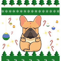 French Bulldog T- Shirt Cute French Bulldog Christmas T- Shirt (1) Play Mat (square) by ZUXUMI