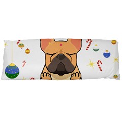 French Bulldog T- Shirt Cute French Bulldog Christmas T- Shirt (1) Body Pillow Case Dakimakura (two Sides) by ZUXUMI