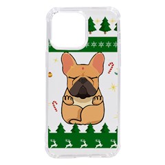 French Bulldog T- Shirt Cute French Bulldog Christmas T- Shirt (1) Iphone 14 Pro Max Tpu Uv Print Case by ZUXUMI