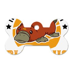 Platypus T-shirtplatypus Home T-shirt Dog Tag Bone (one Side) by EnriqueJohnson