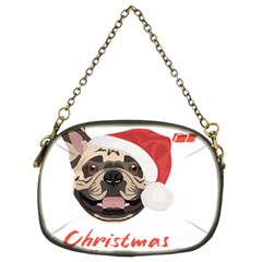 French Bulldog T- Shirt French Bulldog Merry Christmas T- Shirt Chain Purse (two Sides)