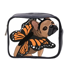 French Bulldog T- Shirt Frenchie Butterfly T- Shirt Mini Toiletries Bag (two Sides) by ZUXUMI