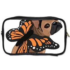French Bulldog T- Shirt Frenchie Butterfly T- Shirt Toiletries Bag (one Side)