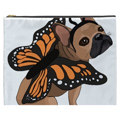 French Bulldog T- Shirt Frenchie Butterfly T- Shirt Cosmetic Bag (xxxl) by ZUXUMI