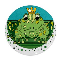 Frog Lovers Gift T- Shirtfrog T- Shirt Ornament (round) by ZUXUMI