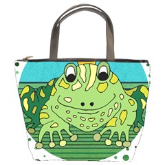 Frog Lovers Gift T- Shirtfrog T- Shirt Bucket Bag by ZUXUMI