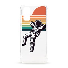 Funny Astronaut In Space T- Shirt Astronaut Relaxing In The Stars T- Shirt Samsung Galaxy S20 6 2 Inch Tpu Uv Case